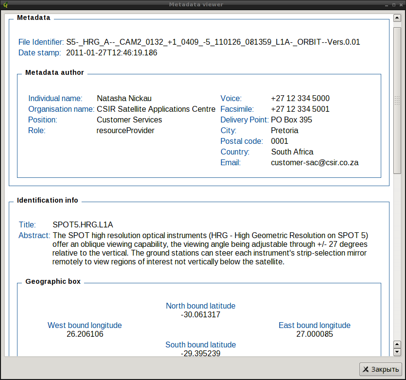 Metadata viewer