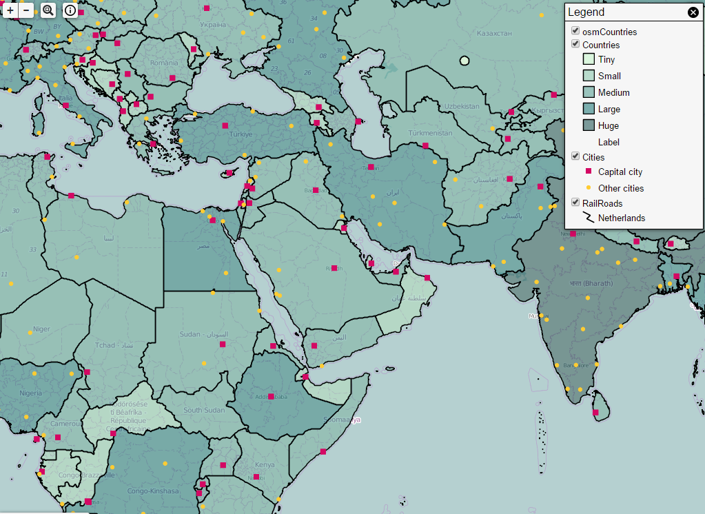 Демонстрация Geomajas