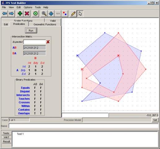 JTS Topology Suite - Test Builder application