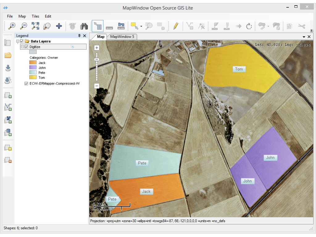 Mapwindow Open Source GIS Lite