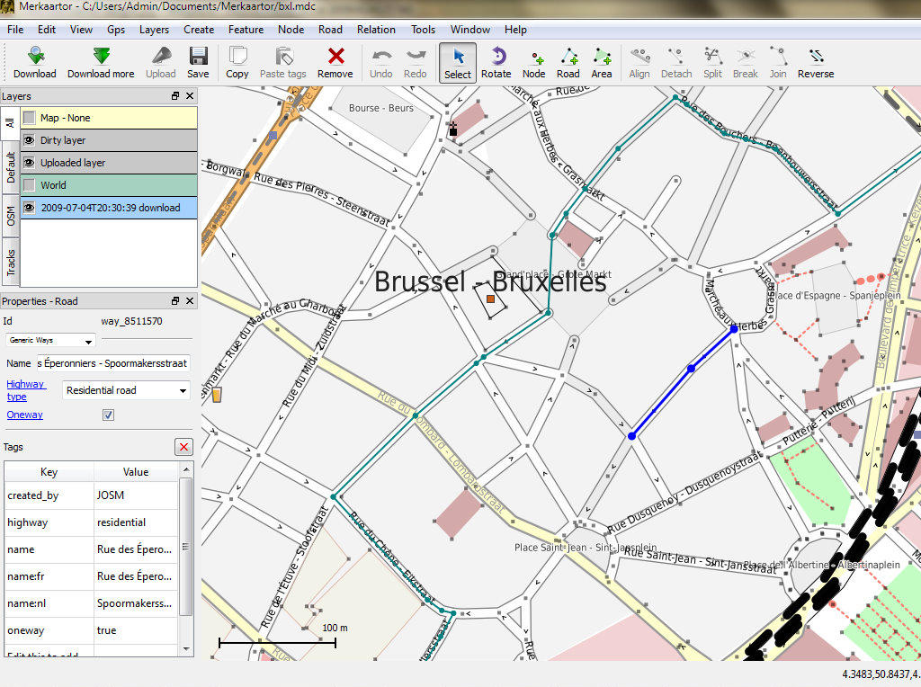 Скриншот OSM