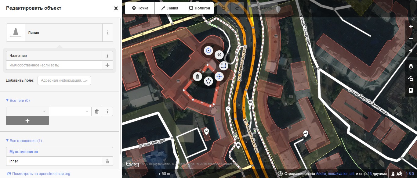 iD editor Openstreetmap
