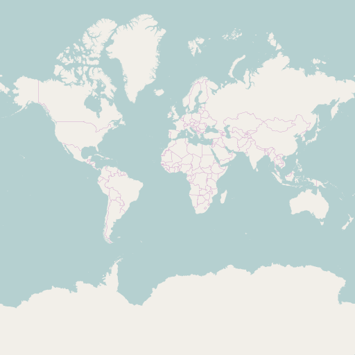 Карта OpenStreetMap в «родной» проекции