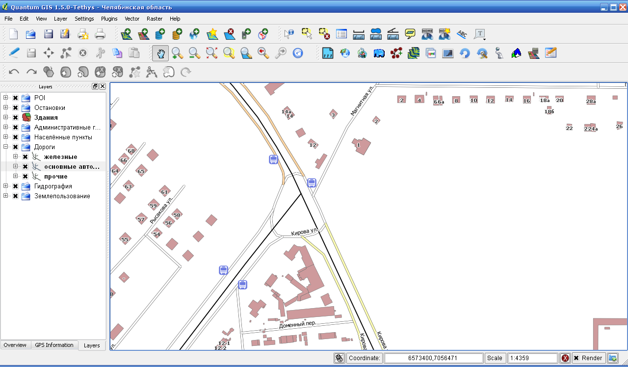 Проект QGIS