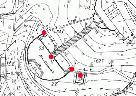 Места съемки GPS