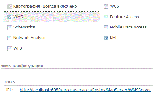 Вот сам сервис картографии с WMS
