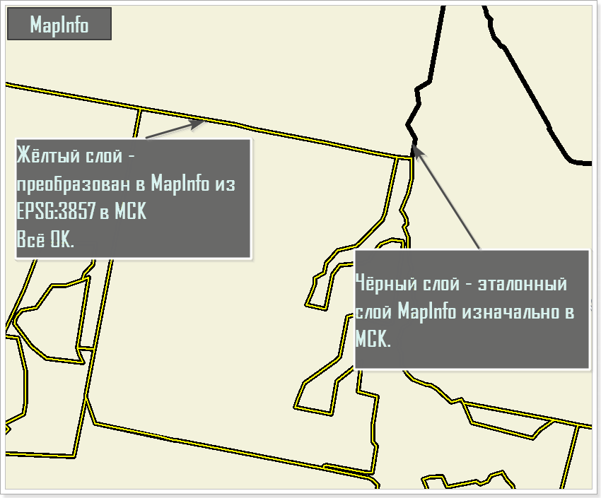 Пример из MapInfo
